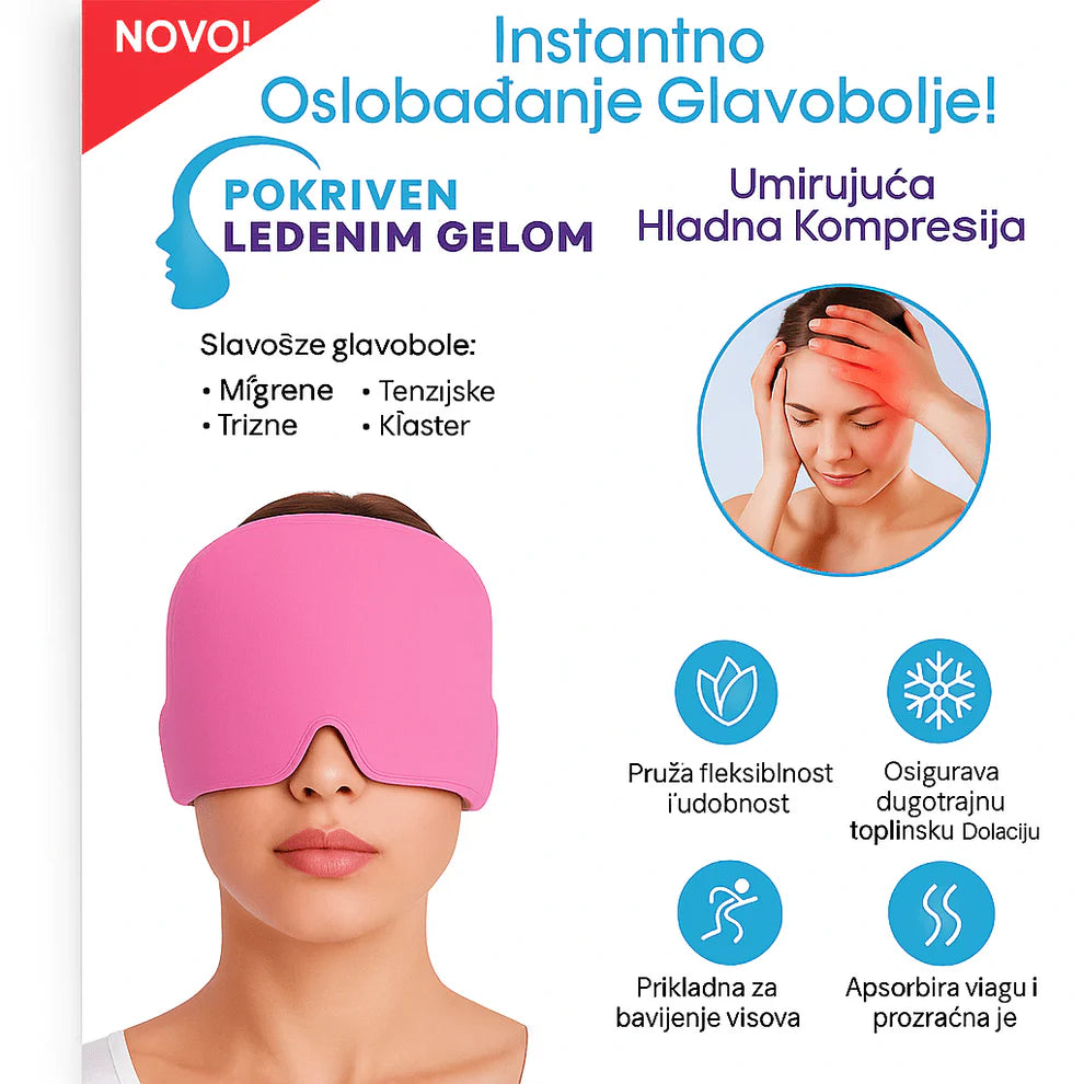 Gel Ledena Maska za Glavobolju