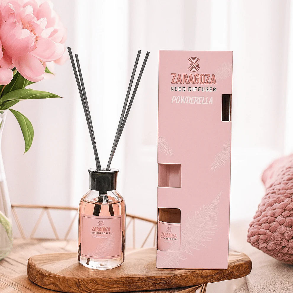Mirisni difuzor s drvenim štapićima – Powderella "1 + 1 gratis!"